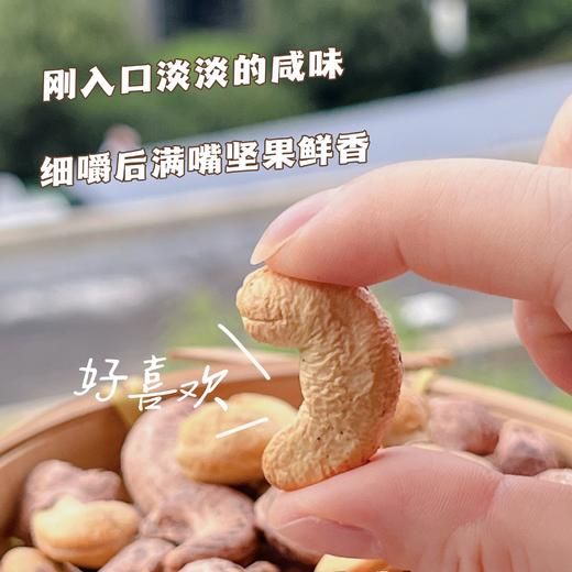 热卖【紫衣腰果】A180级大果，盐焗香酥大果仁，规格：500克/罐，今年新货，新鲜炒制，颗颗饱满圆滑，皮薄易剥，带皮烘烤更入味，皮薄易脱香酥脆，老人小孩、减脂小姐姐小零食！全家都爱的小零食 商品图3