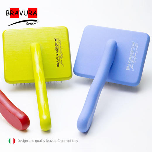 宠物MARK原木平面针梳 大号 意大利BRAVURAGROOM 大板针梳 商品图4