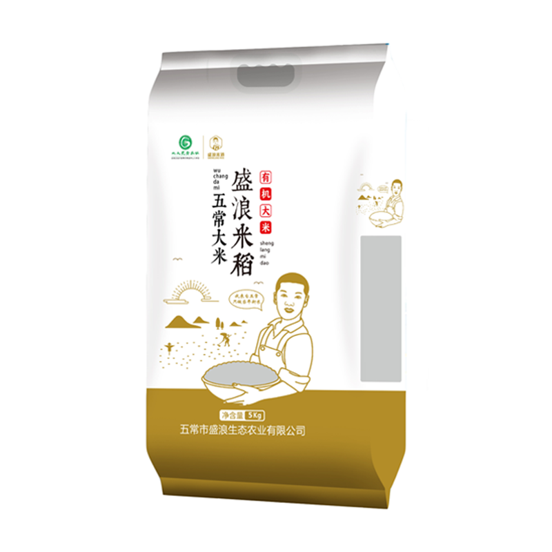 盛浪米道   有机五常大米（F002） 5kg/袋