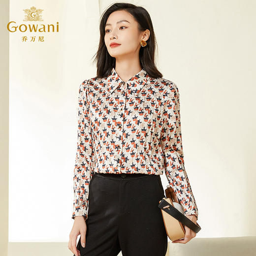 乔万尼衬衫上衣女设计感小众通勤长袖新款EF3C860 商品图2