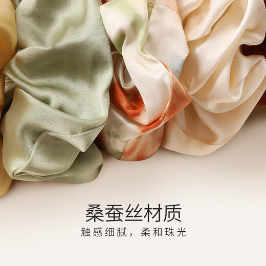 金三塔新品 真丝缎面桑蚕丝法式复古简约大肠发圈  JXQ239 商品图2