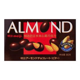 明治巴旦木夹心黑巧克力80g