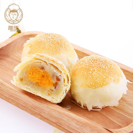 雅觅 原味晶沙酥360g 6枚蛋黄酥雪媚娘蛋黄夹心零食 办公室休闲食品 商品图0