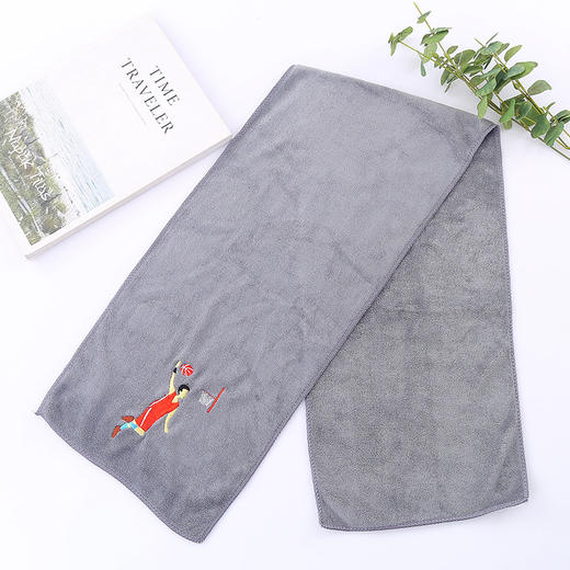 【瑜伽专用毛巾】运动健身毛巾吸汗大毛巾定瑜伽跑步擦汗速干巾制logo厂家批批发 商品图6