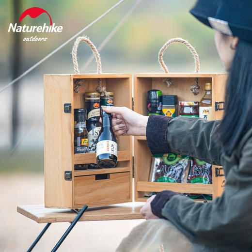 Naturehike挪客户外多层调料柜便携式烧烤用具 野炊用品调料盒 商品图3