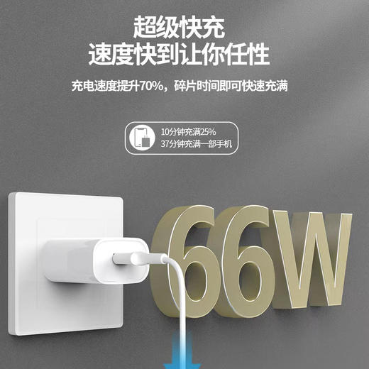 66w鸿蒙系统快充全兼容适用于华为mate40pro maigc4手机套装 商品图2