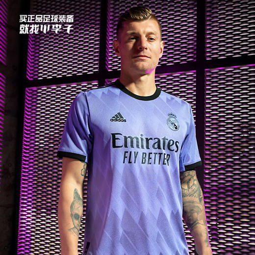 ADIDAS/阿迪达斯 REAL A JSY AU 22-23皇马客场球员版短袖球衣H18492 商品图0
