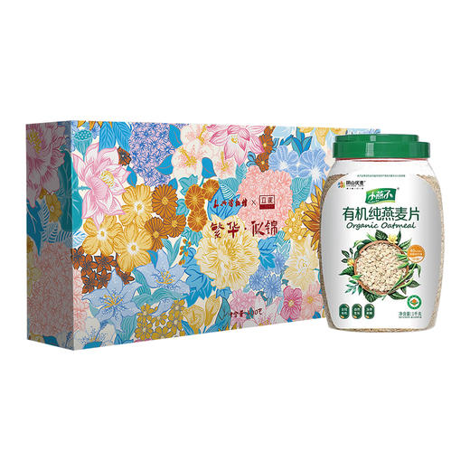 繁花与燕【繁华似锦月饼礼盒400g/盒&有机燕麦片1kg/瓶】 商品图0