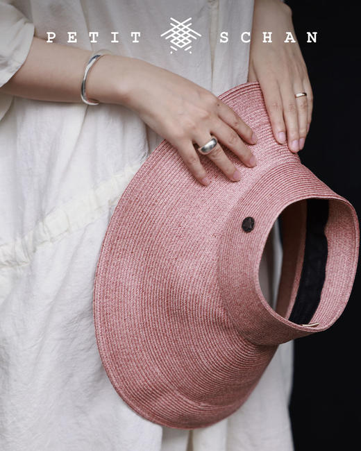 PETIT SCHAN小闪 #040 star trail 星轨 日本进口纸辫大檐不对称设计空顶草帽 商品图5