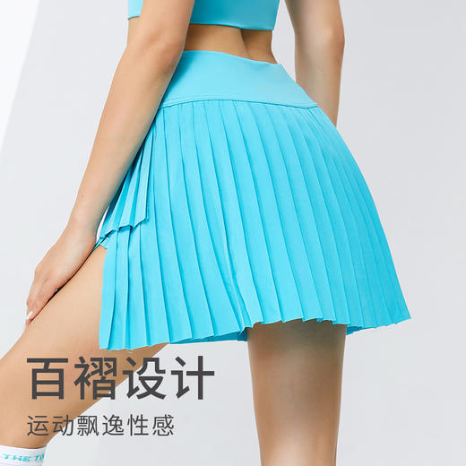 科里芙 专业运动瑜伽跑步假两件防走光速干短裙 商品图2