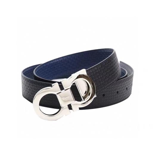 菲拉格慕Ferragamo男女通用满印花款牛皮腰带，货号679535-714462. 官价4000元 商品图3