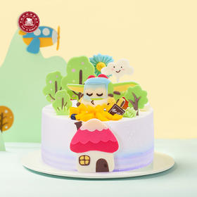 飛機歌德 - 卡通動物稀奶油范記生日蛋糕