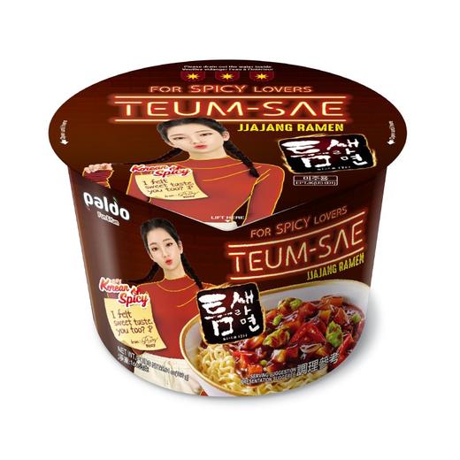 韩国八道火辣缝隙极地麻辣炸酱面大碗面160g干拌面夜宵速食 商品图0