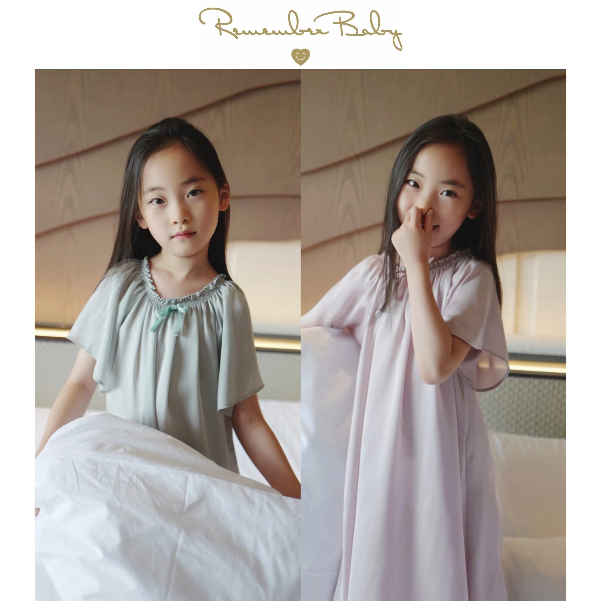 现货 / SILKY | 进口品牌面料制 落樱粉/薄荷绿 丝滑亲肤梦幻感小睡裙