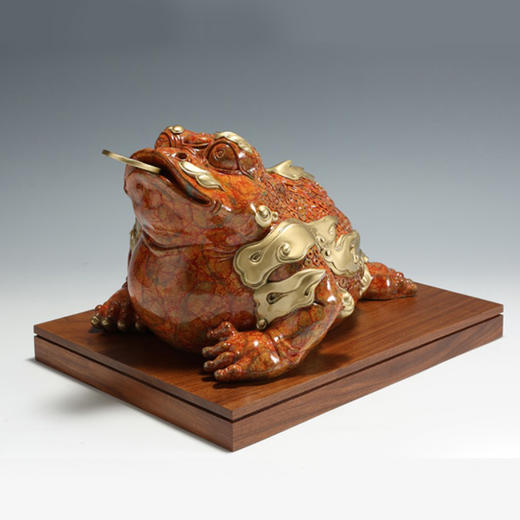 中华老字号朱府铜艺纳福金蟾 商品图2