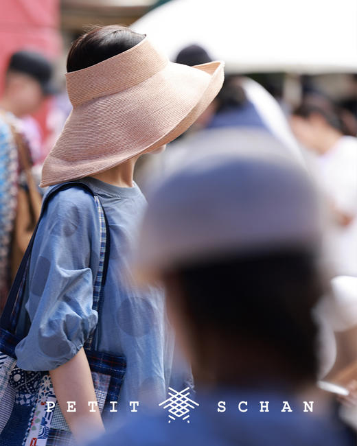 PETIT SCHAN小闪 #040 star trail 星轨 日本进口纸辫大檐不对称设计空顶草帽 商品图4