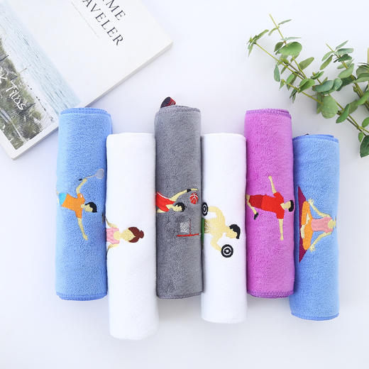 【瑜伽专用毛巾】运动健身毛巾吸汗大毛巾定瑜伽跑步擦汗速干巾制logo厂家批批发 商品图1