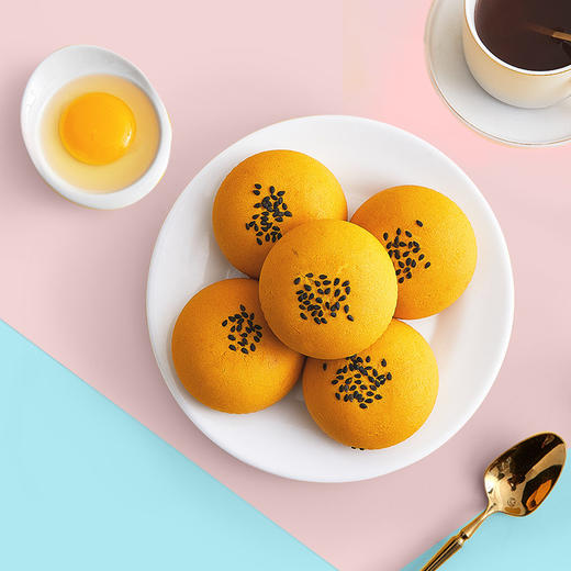 雅觅 相思奶黄饼320g 6枚休闲食品夹心办公室糕点下午茶 传统点心 商品图0