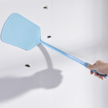 加品惠塑料苍蝇拍3只装多色随机 驱蚊拍家用灭蝇驱蟑螂拍蚊子3108 商品图0