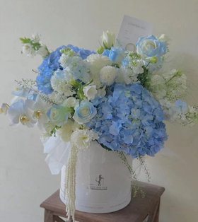 【仙女系鲜花抱抱桶】【绣球花】全程可配送告白神器玫瑰