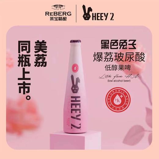 Reberg莱宝精酿啤酒 荔枝味玻尿酸307ml*4瓶啤酒果味啤酒新品 商品图0