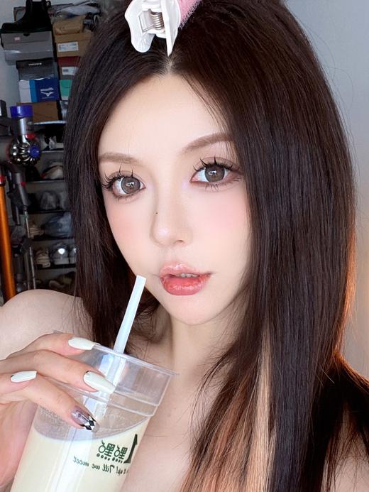 dewylens 美瞳半年抛 奶姆茶 直径14.5mm 0-800度 商品图3