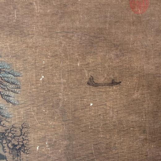 【定制书画】（唐）李思训《江帆楼阁图》绢本 立轴 馆藏书画精仿复制艺术品（付款后28天内发货） 商品图3