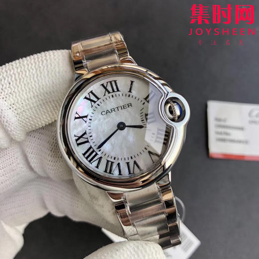 限时特价💰750 卡地亚蓝气球系列高版本 罗马贝母面 中号33mm女士腕表 商品图1