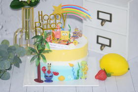 【海绵宝宝】动物奶油，新鲜水果夹心，我们都喜欢活泼热情的海绵宝宝;海绵宝宝永远都不会孤单，因为他有海大星…