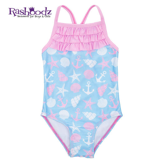 澳大利亚Rashoodz儿童花边吊带三角裤分体游泳衣连体泳衣沙滩衣 商品图4