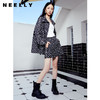NEELLY纳俪短裤女2022新款气质高腰松紧显瘦印花休闲阔腿裤子百搭N22081H01060 商品缩略图1