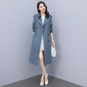 HR WM82029风衣外套时尚高级感英伦风休闲大衣