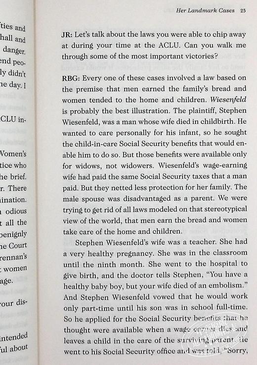 金斯伯格访谈录 RBG给未来世代的声音 Conversations with RBG 英文原版 Jeffrey Rosen Ruth B Ginsburg 商品图8