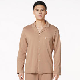 都市丽人都市锋尚好睡好眠男士睡衣亲情蜜语系列锋尚好睡好眠男士睡衣双面无尘棉家居服新年本命年红品FH29B1