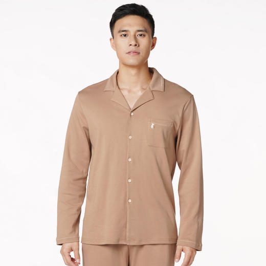 都市丽人都市锋尚好睡好眠男士睡衣亲情蜜语系列锋尚好睡好眠男士睡衣双面无尘棉家居服新年本命年红品FH29B1 商品图0