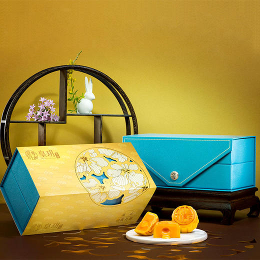 香港进口皇玥 流心奶黄月饼 270g礼盒装中秋节日礼物6只装 商品图4