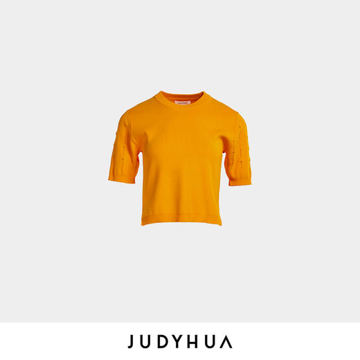 JUDYHUA 镂空袖设计针织上衣 商品图3