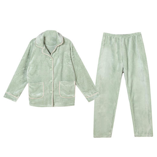 都市丽人睡衣亲情蜜语双面法兰绒家居服新年本命年红品LH20A9 商品图6