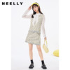 NEELLY纳俪秋季2022新款系带衬衫小香风假两件套装流苏上衣简约风NE2003DR379 商品缩略图2