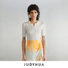 JUDYHUA 刺绣红唇Polo领针织上衣 商品缩略图0