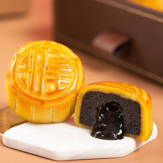 香港进口广港式皇玥 经典流心双辉月饼360g 商品图1