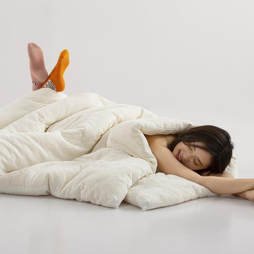 【秋冬新品】A类全棉华夫格发热大豆被 商品图4