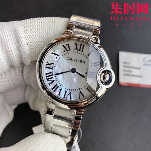 限时特价💰750 卡地亚蓝气球系列高版本 罗马贝母面 中号33mm女士腕表 商品图2