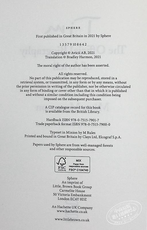 【中商原版】艾维奇官方传记 A神自传 平装  Tim  The Official Biography of Avicii 英文原版 Mans Mosesson 商品图3