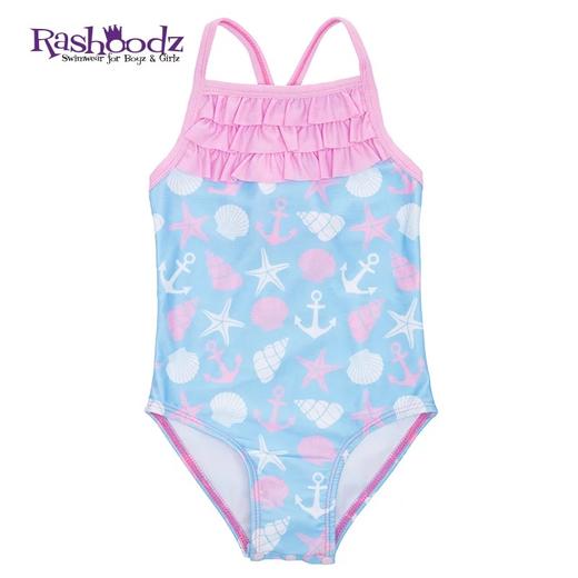 澳大利亚Rashoodz幼儿童花边吊带三角裤连体泳衣沙滩衣女宝宝旅行 商品图4