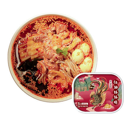 统一那街那巷即食乐山红油钵钵鸡速食调料夜宵懒人冷吃火锅 3盒 商品图0