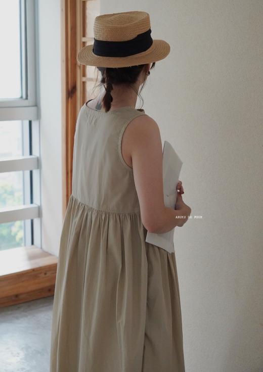 Francescaamamlabel卡其深蓝黑背心裙 商品图4