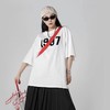 2023夏季新款简约字母印花情侣短袖T恤潮流宽松上衣rbl04 商品缩略图2