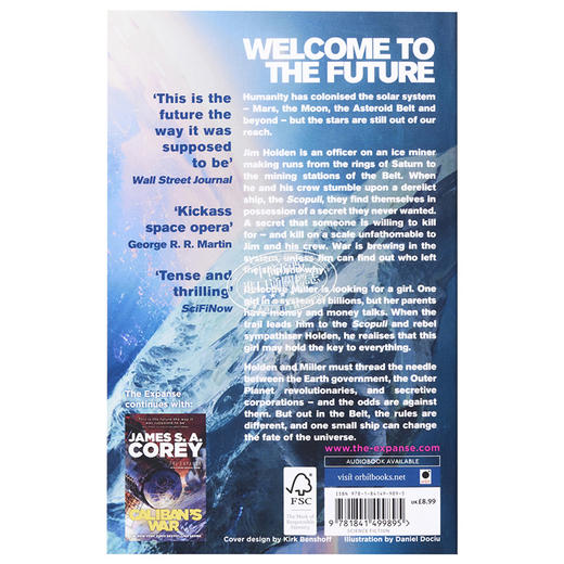 【中商原版】利维坦觉醒 苍穹浩瀚1 Leviathan Wakes Book 1 of the Expanse 英文原版 James S A Corey 商品图1