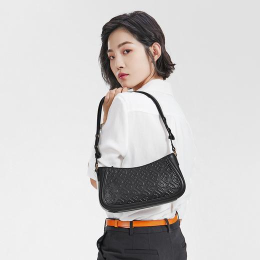 PLD/保兰德 法棍包腋下包 时尚肩带两用女士单肩包斜挎包手提包头层牛皮 商品图2